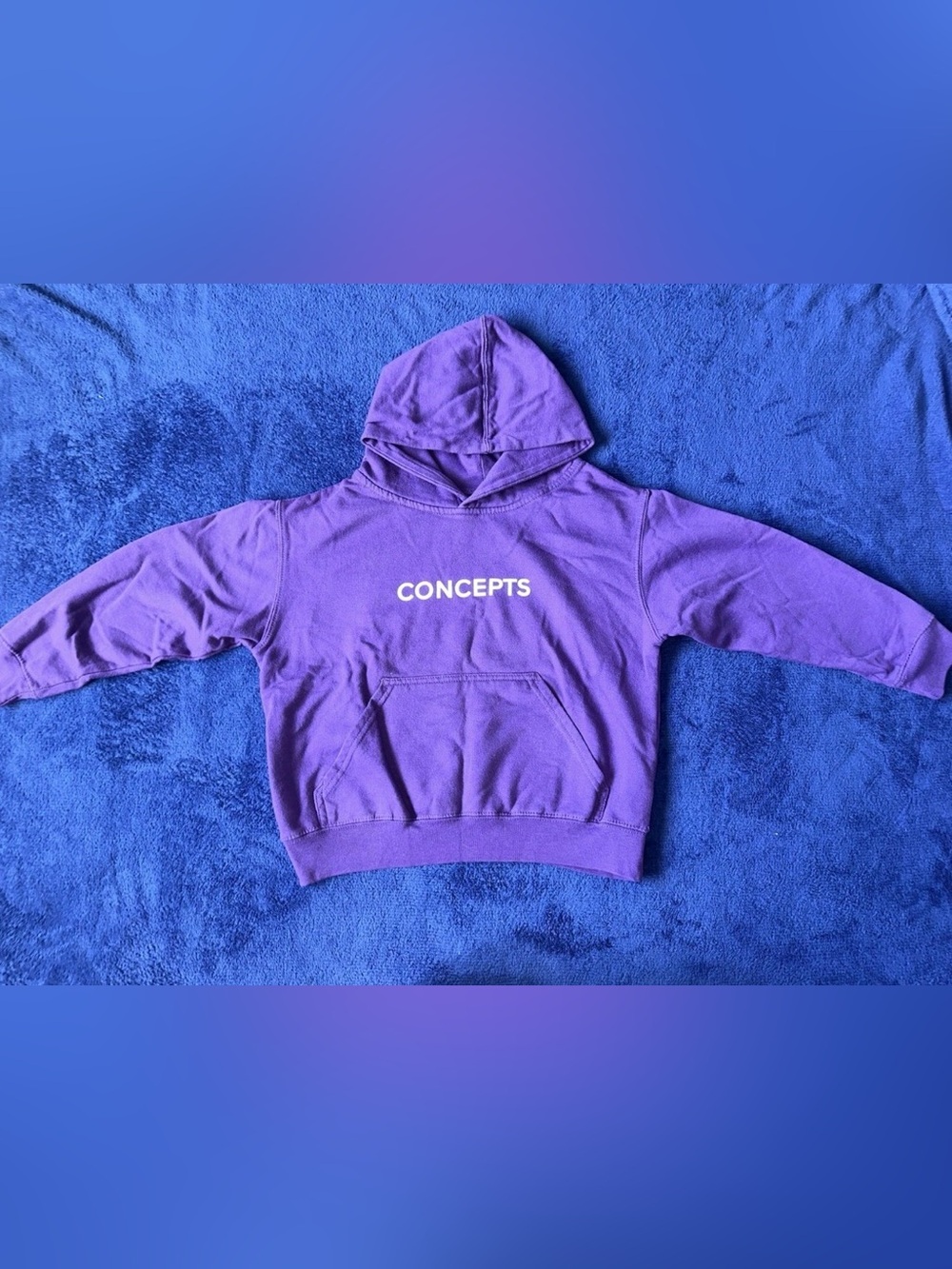 Concepts Kids Purple Pullover Hoodie Sweatshirt Small S